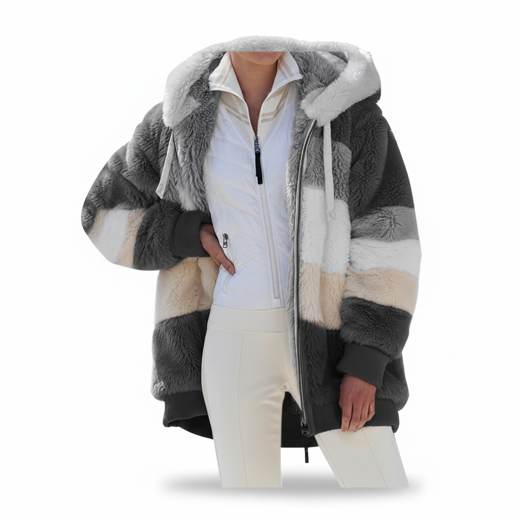 Oversized Fleece-Weste -  Julia