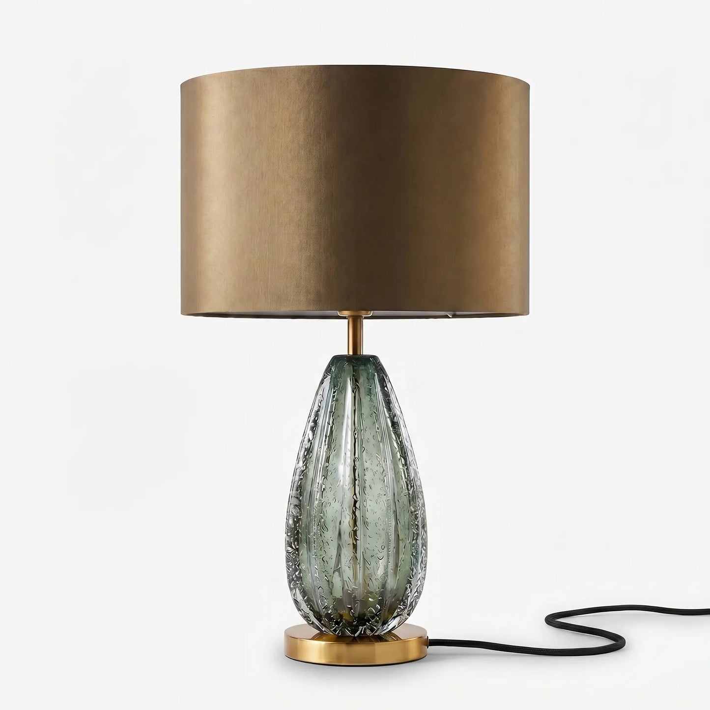 Oversized Glass Base Table Lamp -  Glacielle