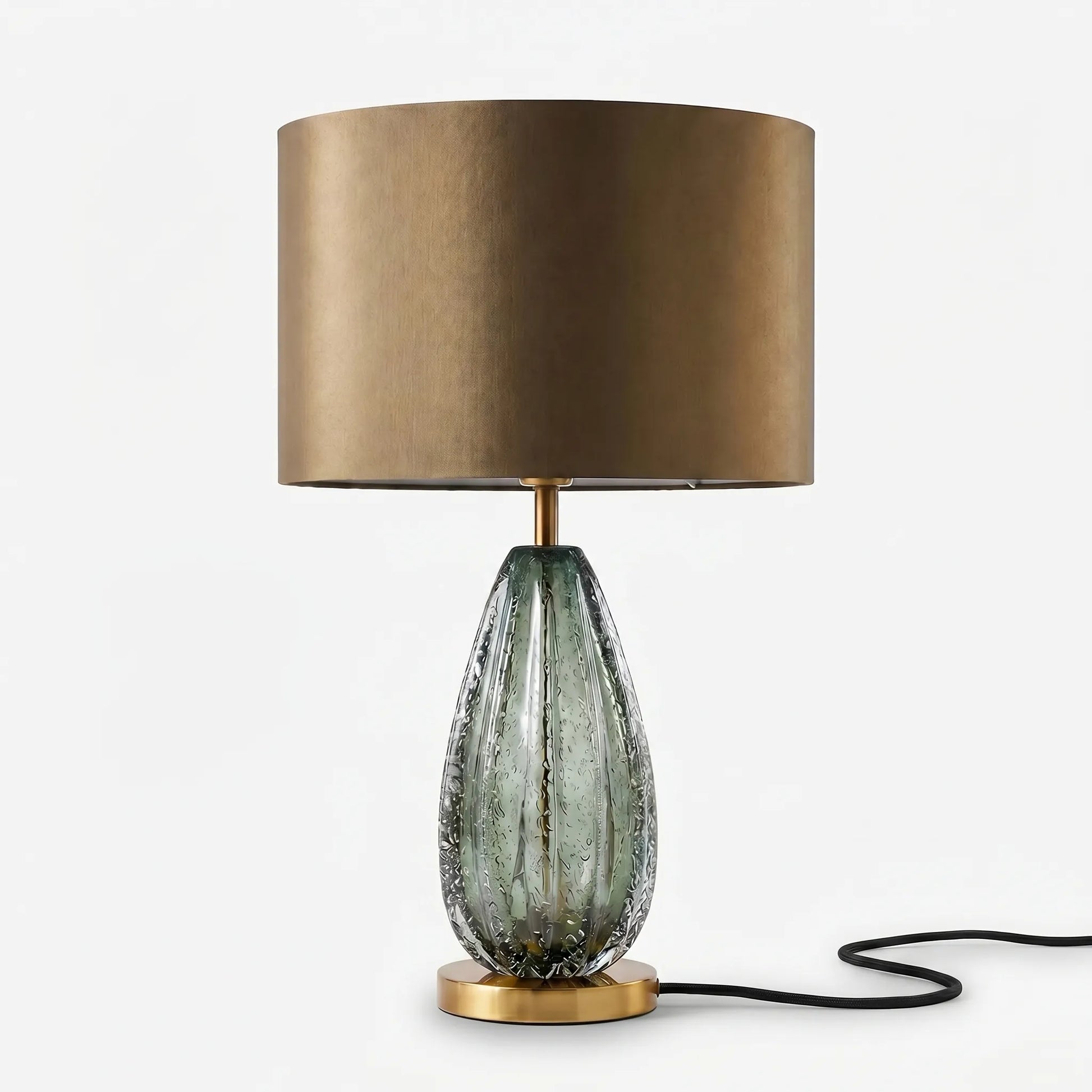 Oversized Glass Base Table Lamp -  Glacielle