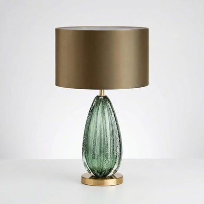 Oversized Glass Base Table Lamp -  Glacielle