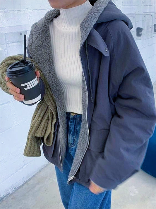 Oversized Hooded Reversible Parka - Mindy