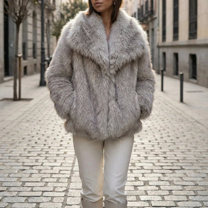 Oversized Winterjas Met Bontlook - Beatrice