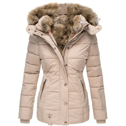 Padded Winter Coat With Fur-Trimmed Hood - Henrietta