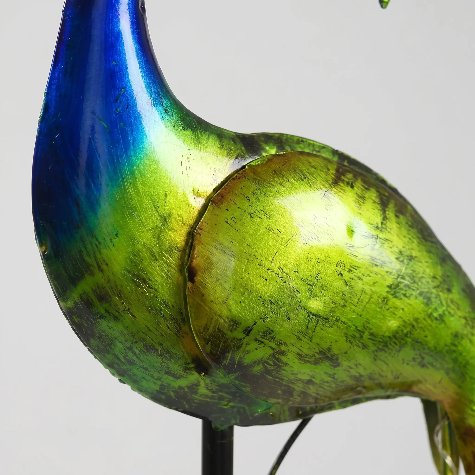 Peacock-Shaped Solar Stake Light -  Plumara