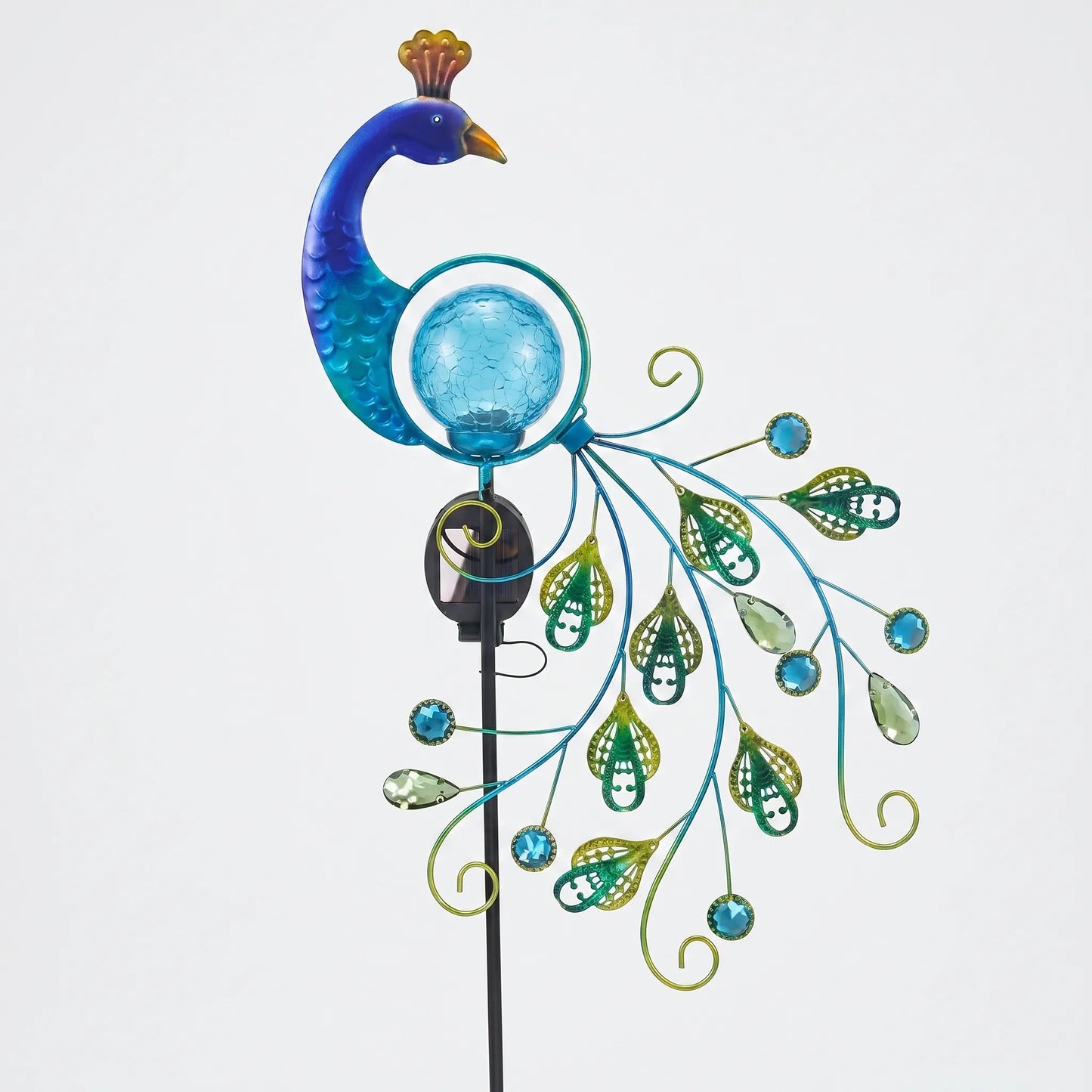 Peacock-Shaped Solar Stake Light -  Plumara