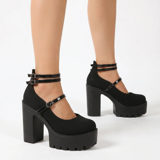 Plateau Pumps Mit Blockabsatz - Antonia