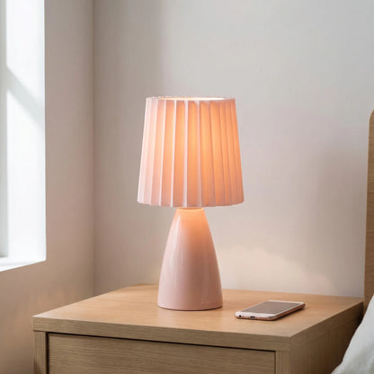 Pleated Fabric Shade Table Lamp -  Lumeplé