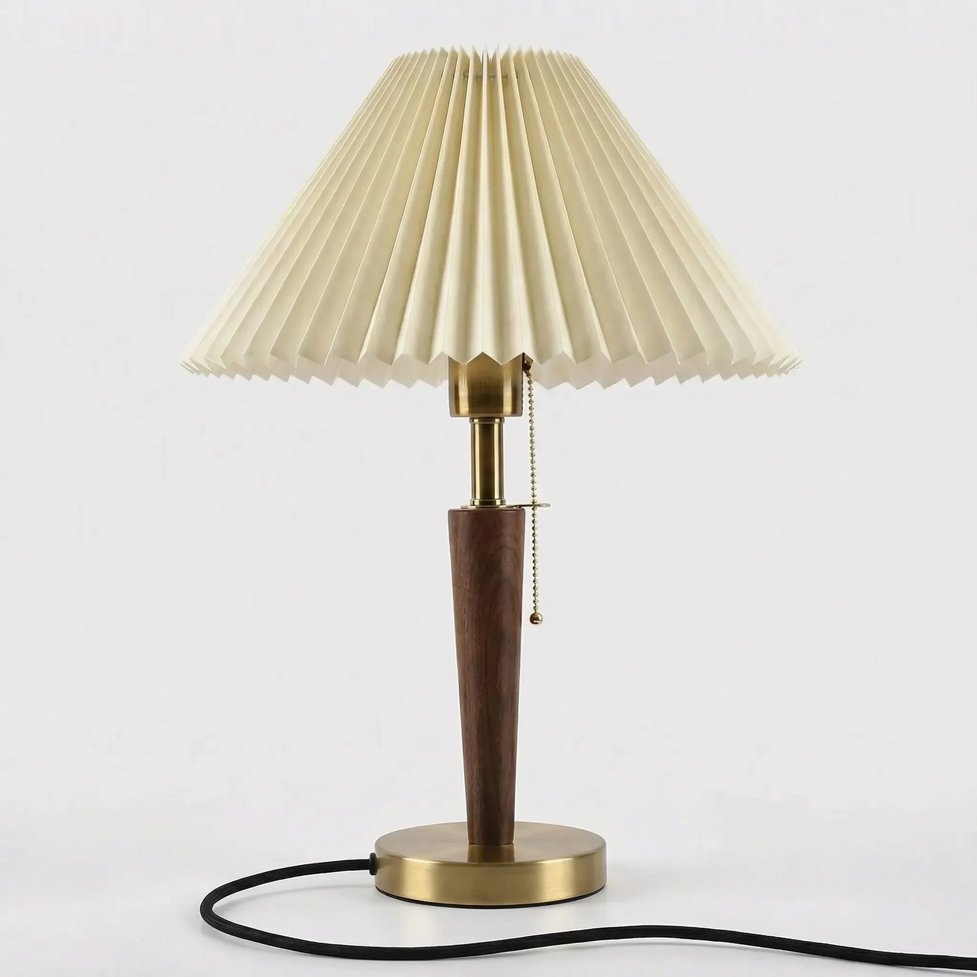 Pleated Shade Retro Table Lamp -  Plyssera