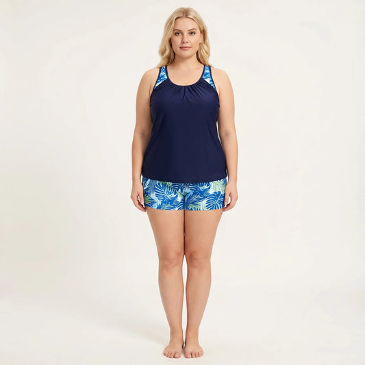 Plus Size Bikini Damen Mit Tropical-Print - Raquel