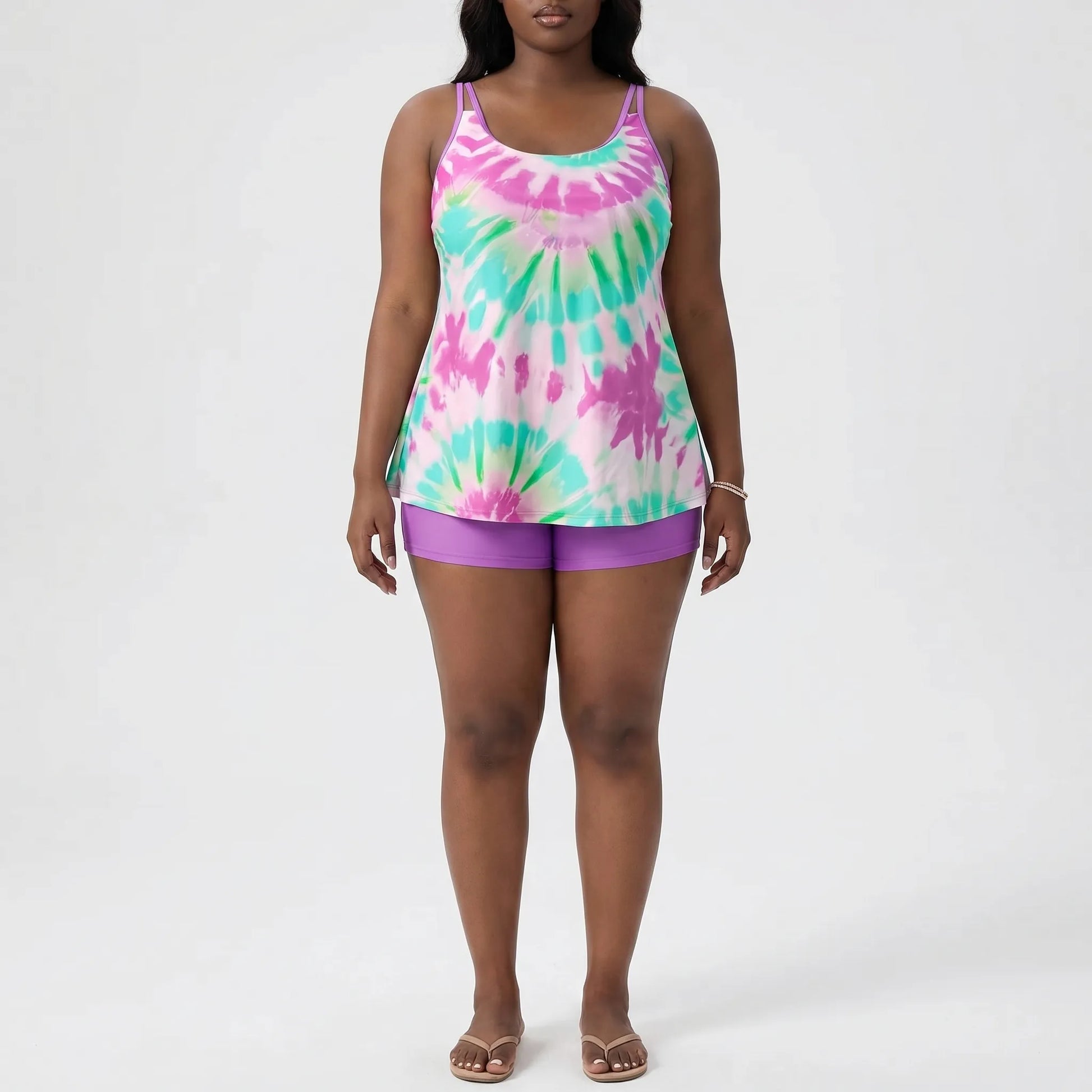 Plus Size Bikini Set Im Batik-Look - Eva