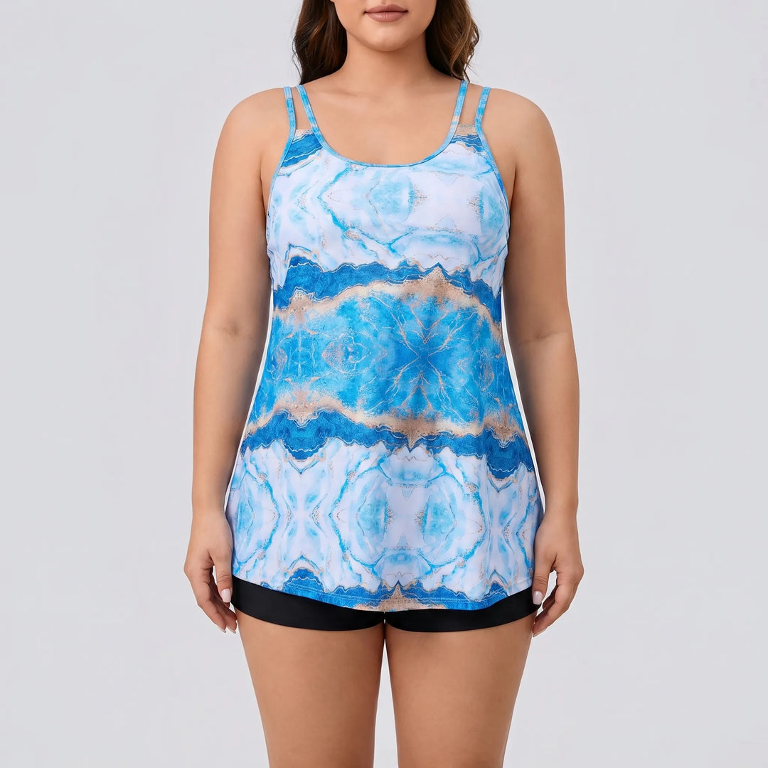 Plus Size Bikini Set Im Batik-Look - Eva
