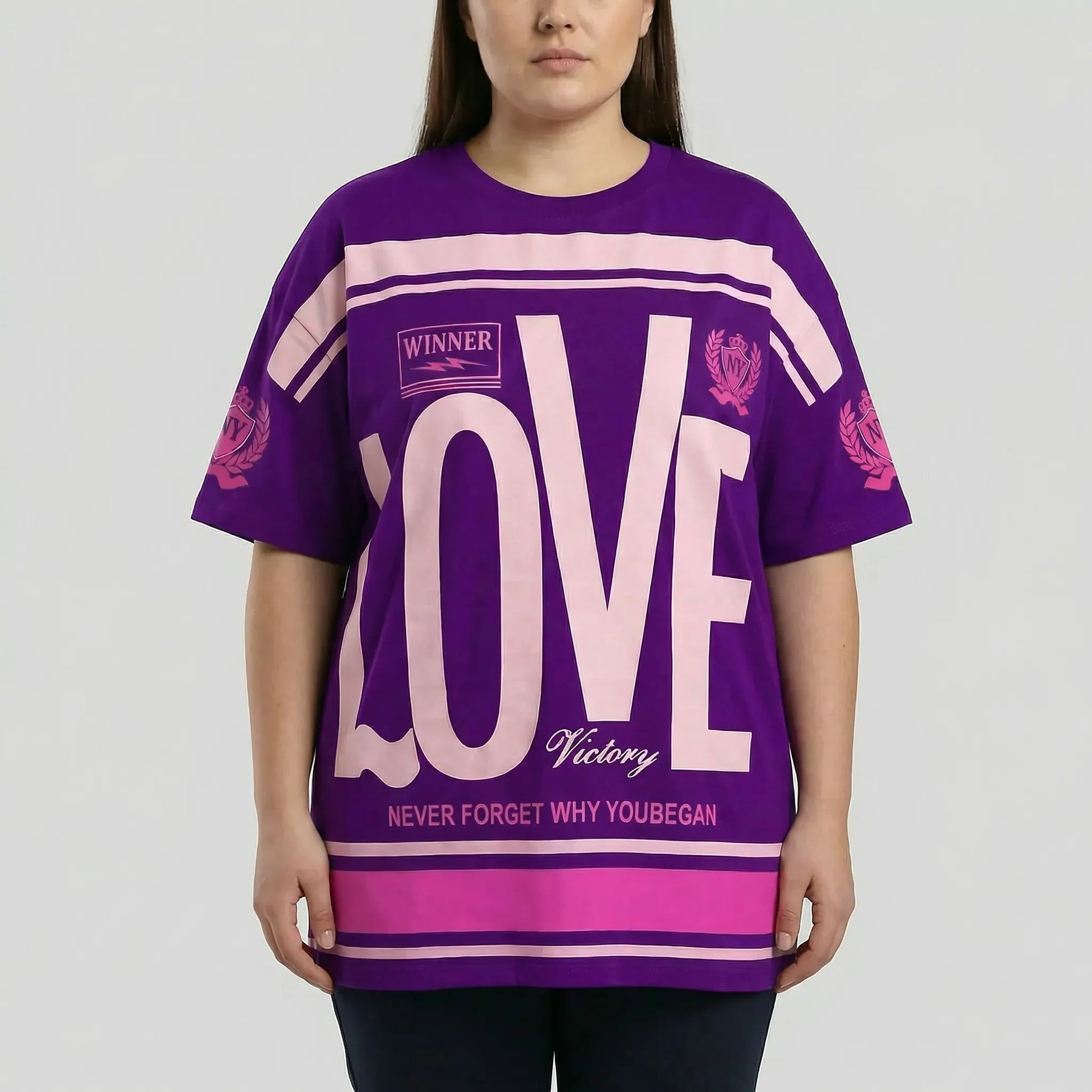 Plus Size Rundhals-T-Shirt - Patricia