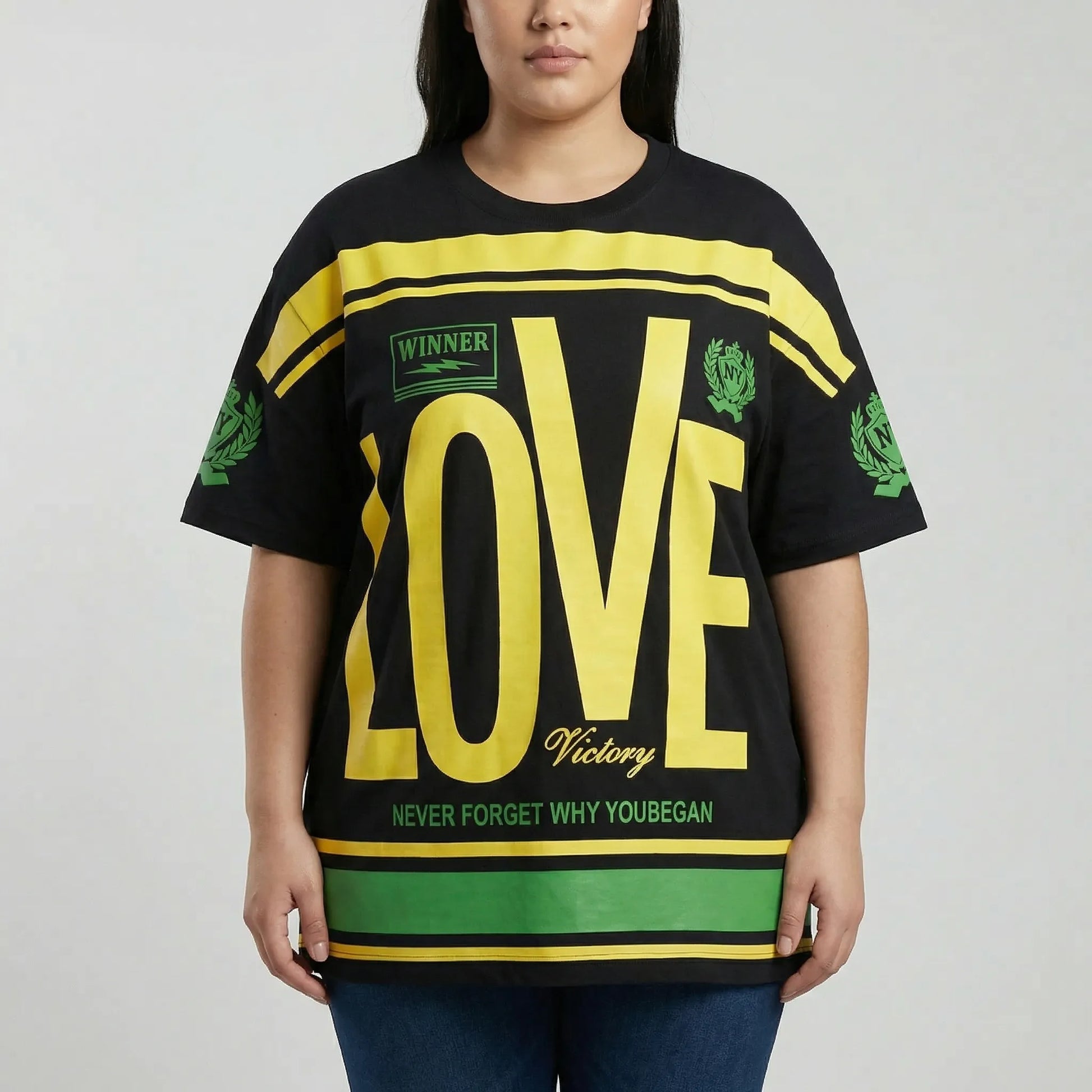 Plus Size Rundhals-T-Shirt - Patricia