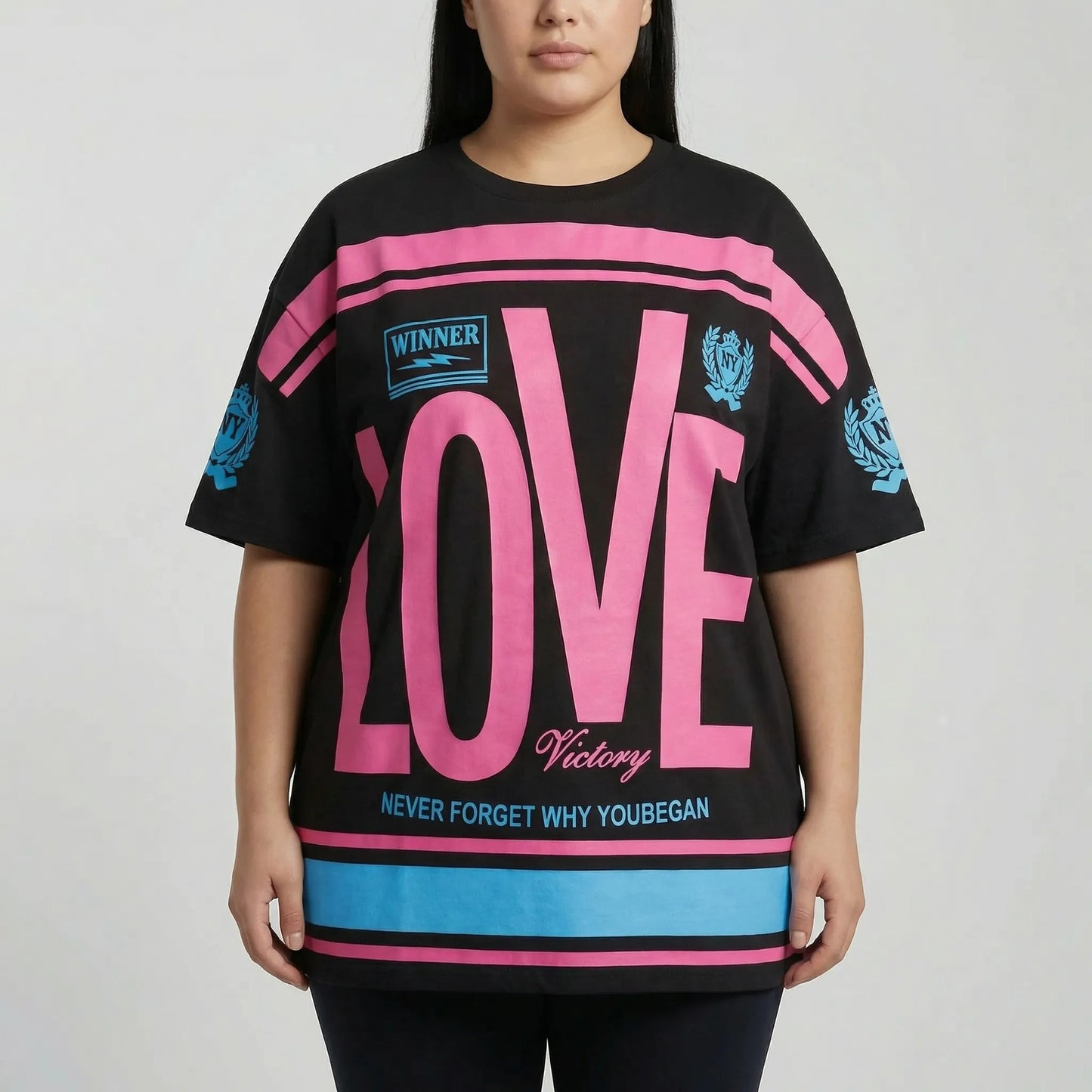 Plus Size Rundhals-T-Shirt - Patricia