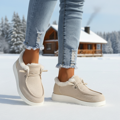 Plüschgefütterte Winter-Schuhe -  Elvira