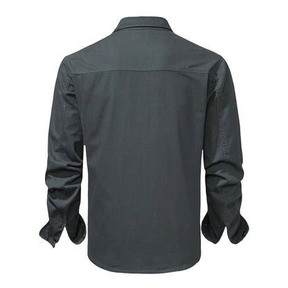Stylisches Herrenhemd mit kontrastierenden Details – Ruben