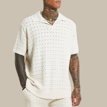 Herren Strick-Poloshirt | Oversized Polo | Frühling 2026 Kollektion