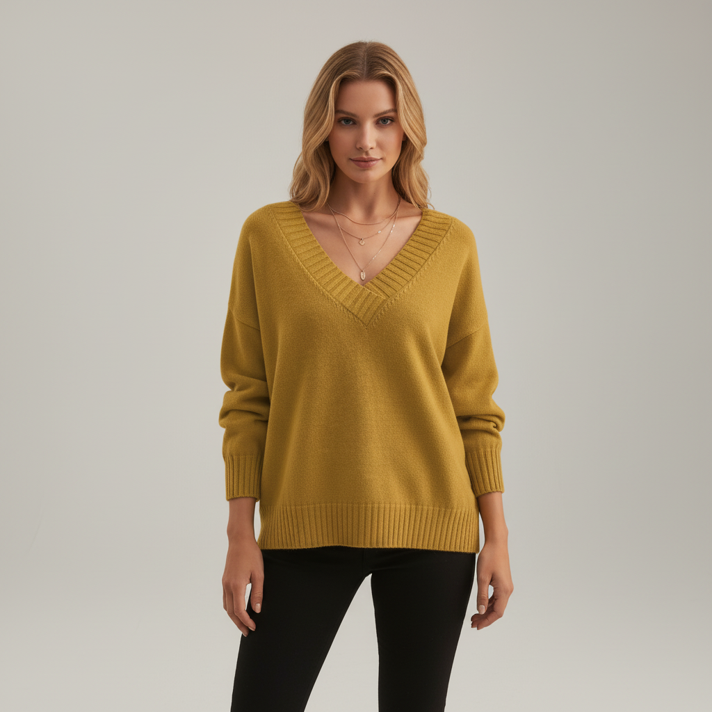 Pullover Mit V-Ausschnitt - Angelika