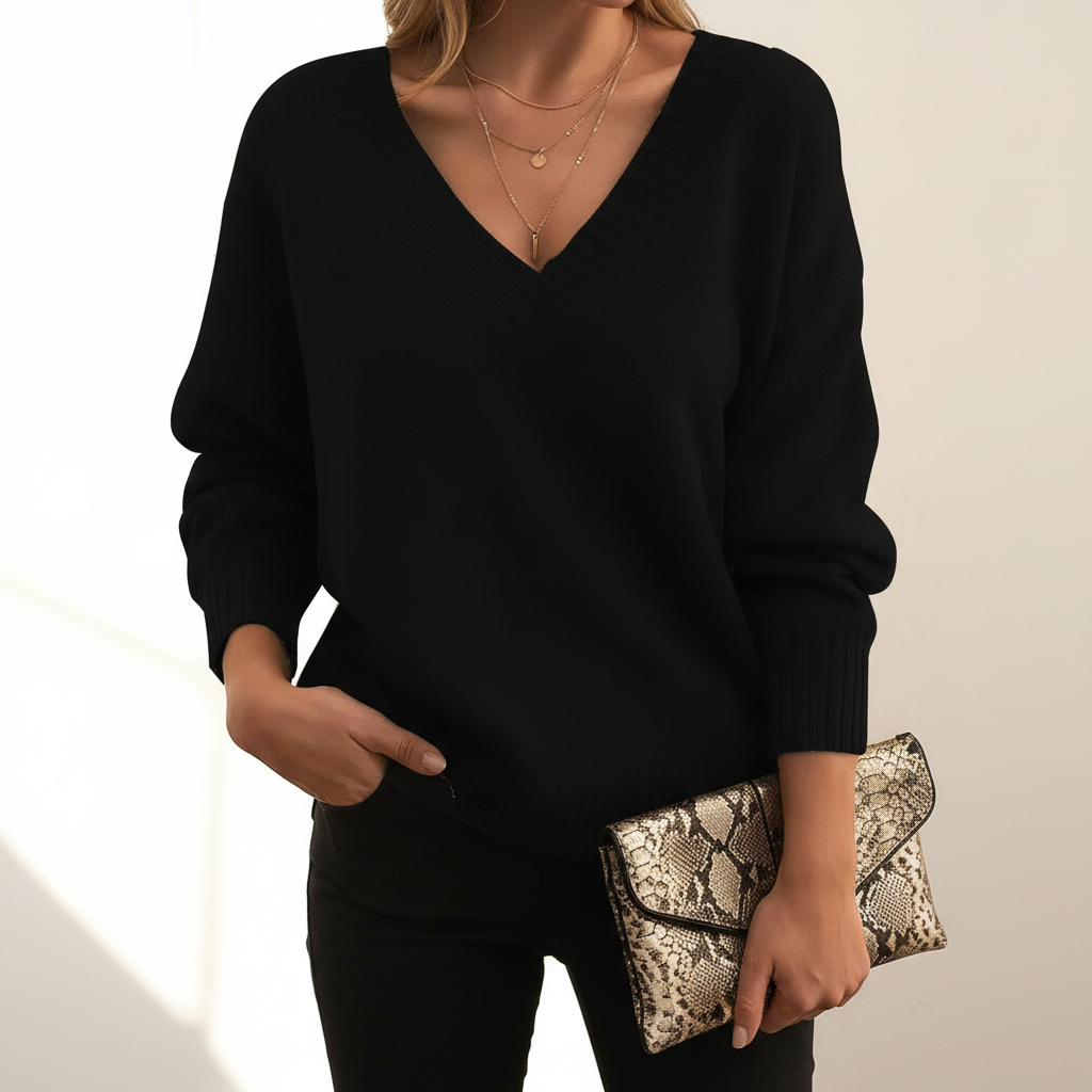 Pullover Mit V-Ausschnitt - Angelika