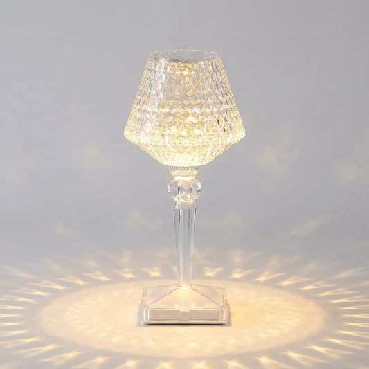 Rechargeable Crystal Style Table Lamp - Crystalor