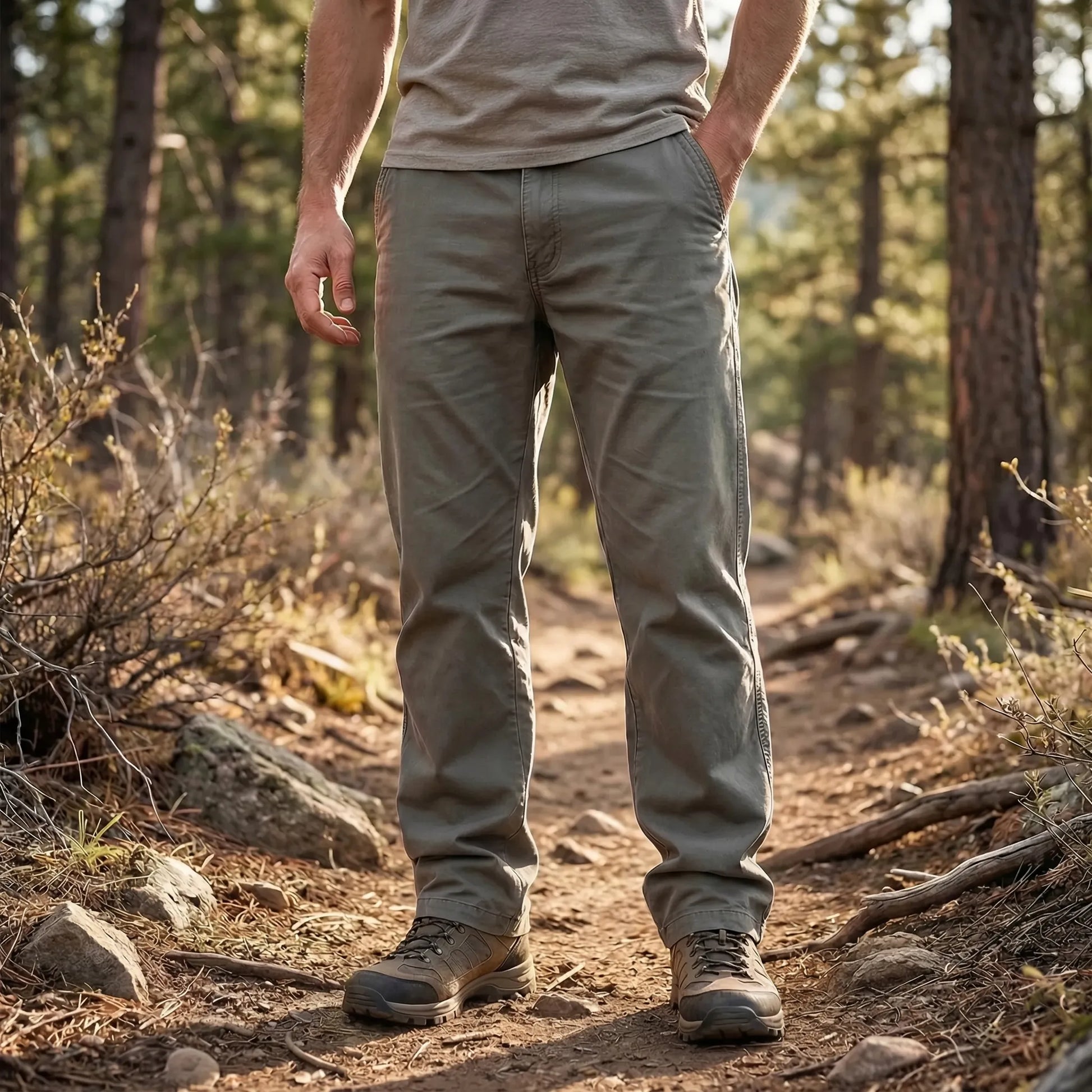 Rechte Cargobroek Met Elastische Taille - Freddie