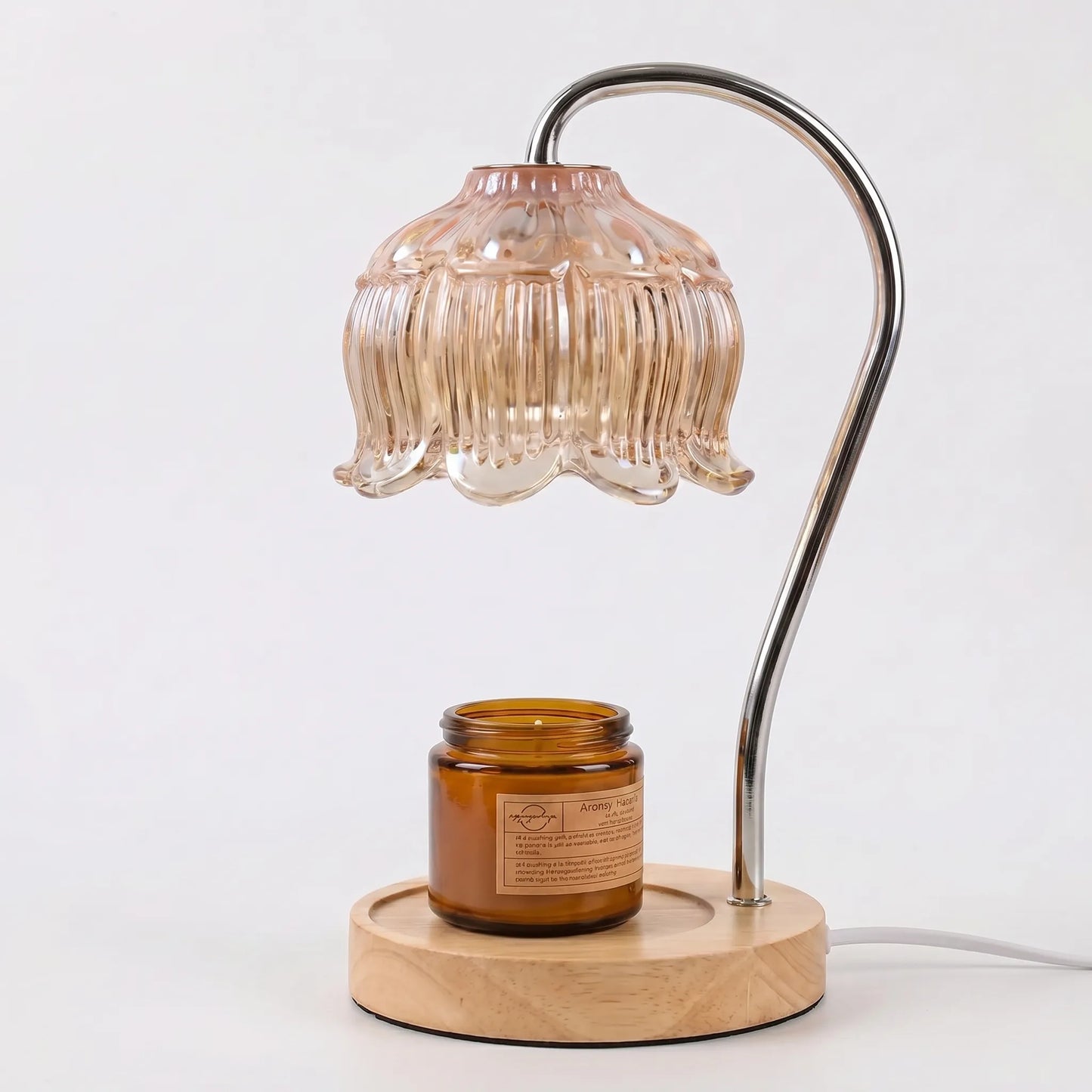 Retro Candle Warmer Table Lamp -  Glassora
