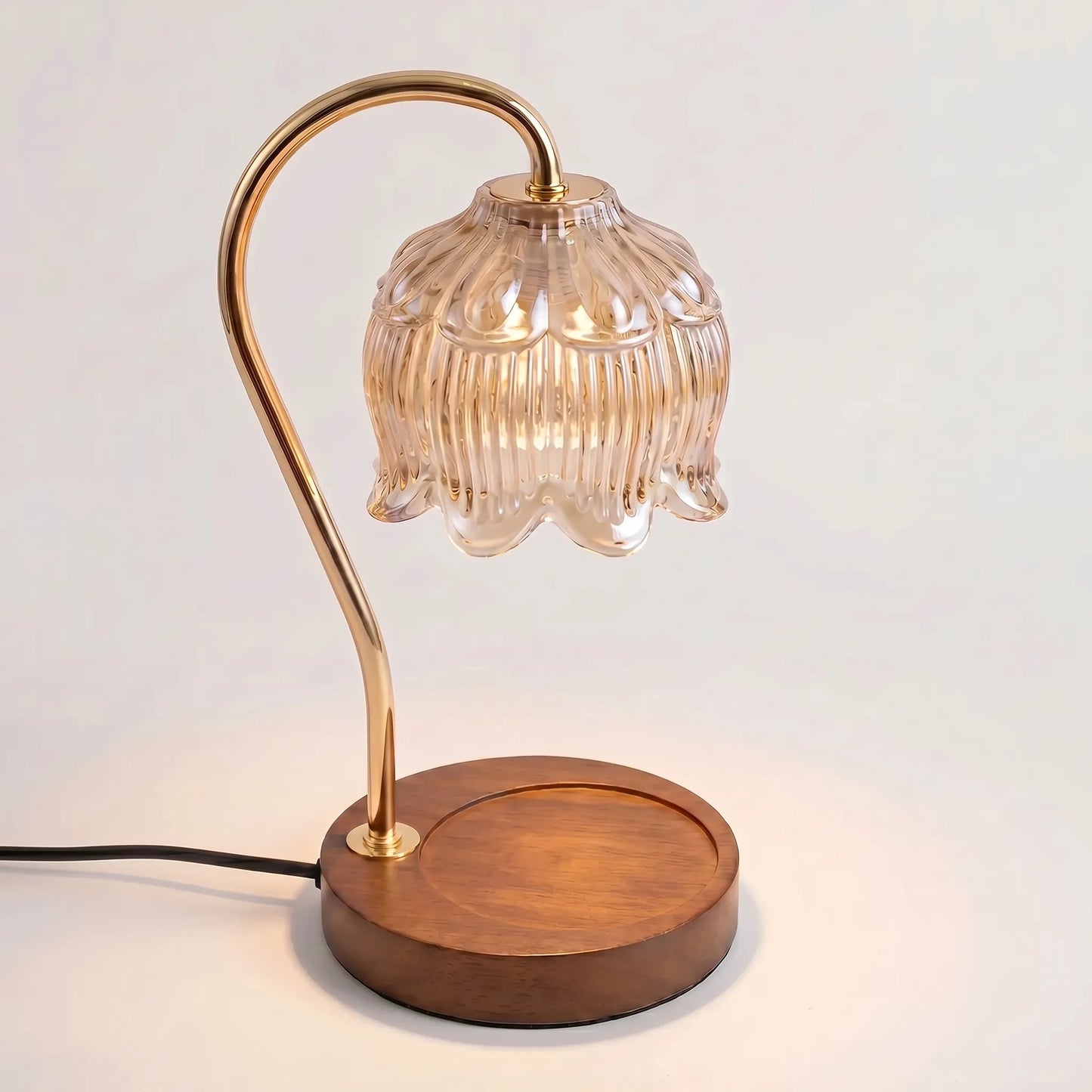 Retro Candle Warmer Table Lamp -  Glassora