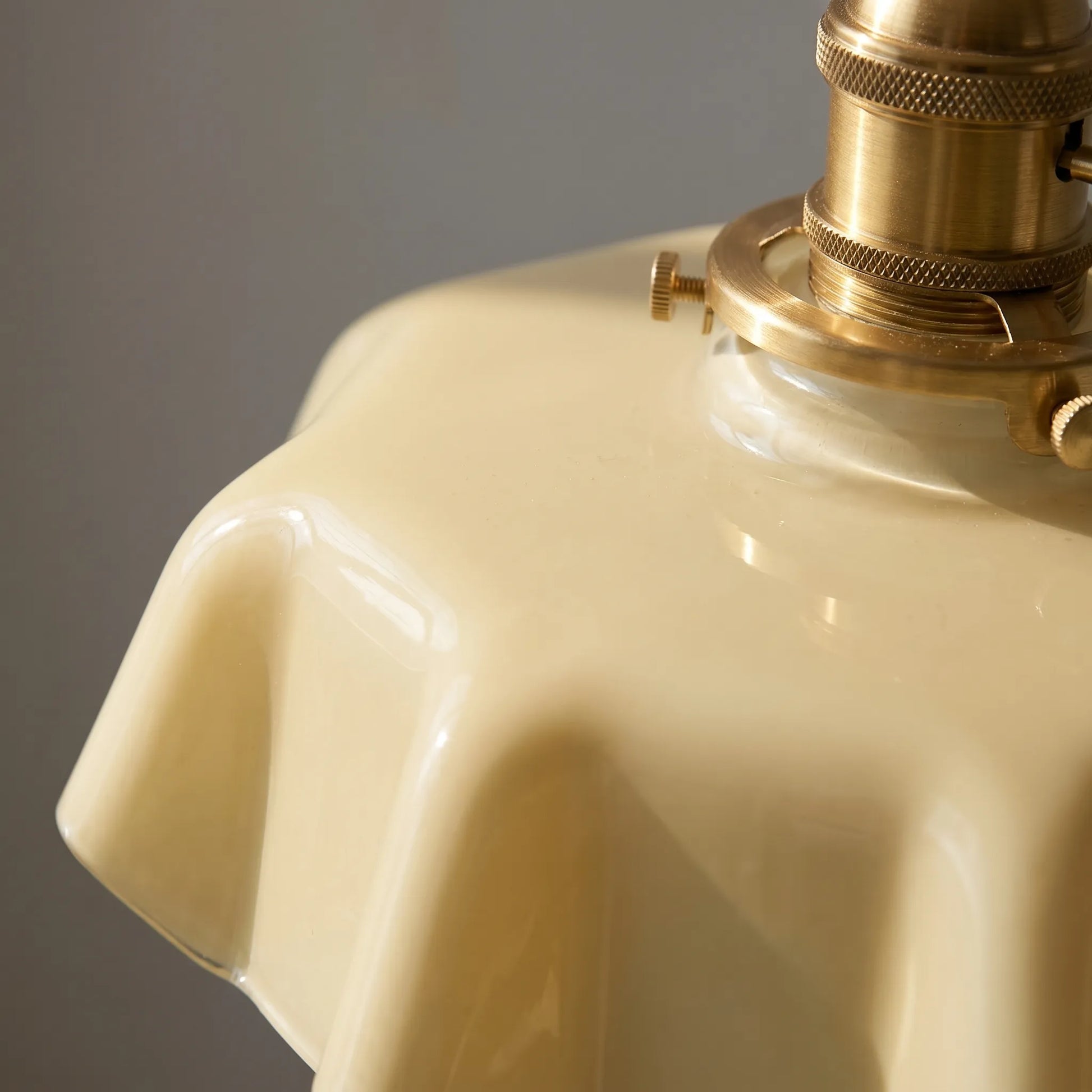 Retro French-Style Pendant Lamp With Scalloped Shade -  Lumettis