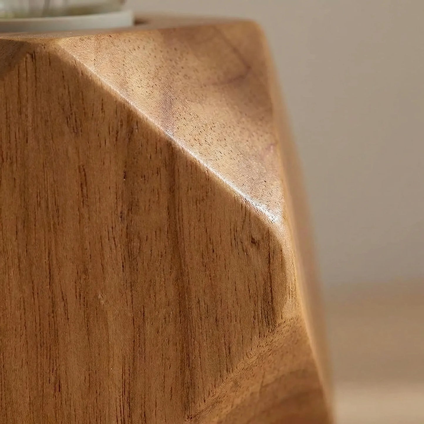 Retro Geometric Wooden Lamp Base -  Lumvorra