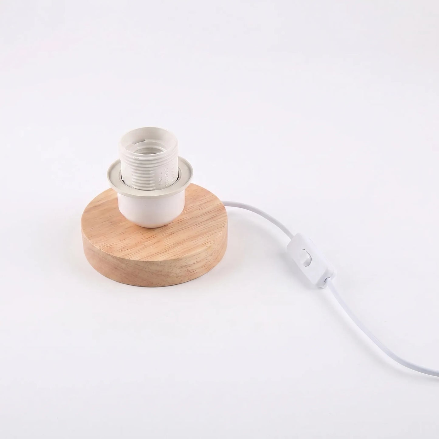 Retro Geometric Wooden Lamp Base -  Lumvorra