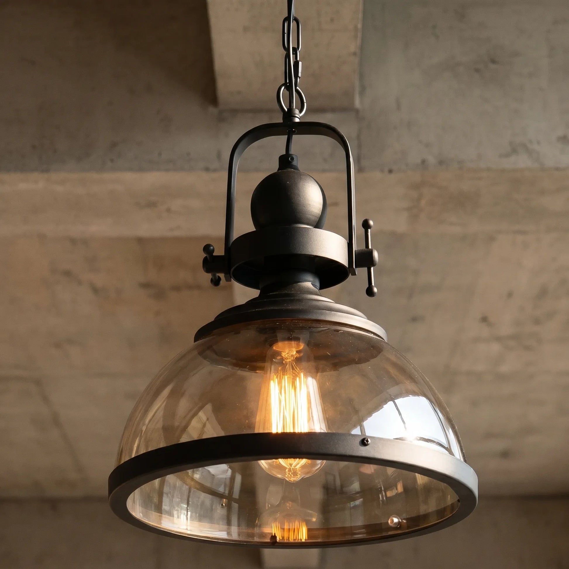 Retro Industrial Dome Pendant Lamp -  Vestralo