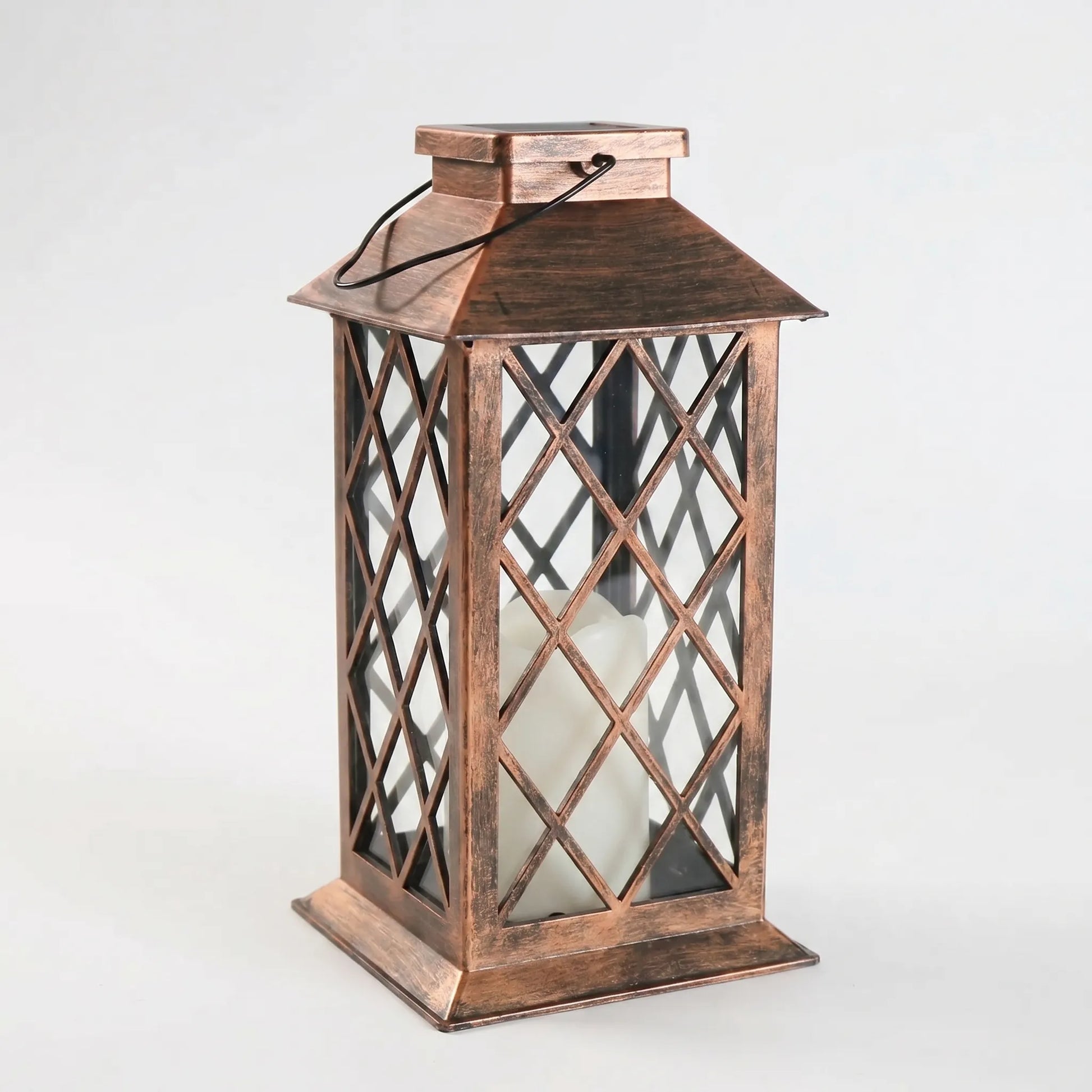 Retro Solar-Powered Candle Lantern -  Solanterra
