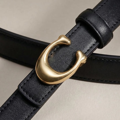 Reversible Slim C-Buckle Belt - Marjorie