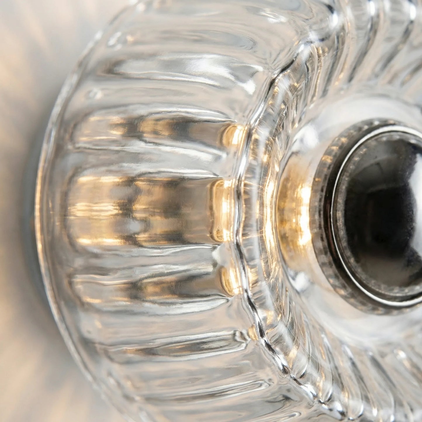 Ribbed Glass Wall-Mounted Light Fitting -  Radivall