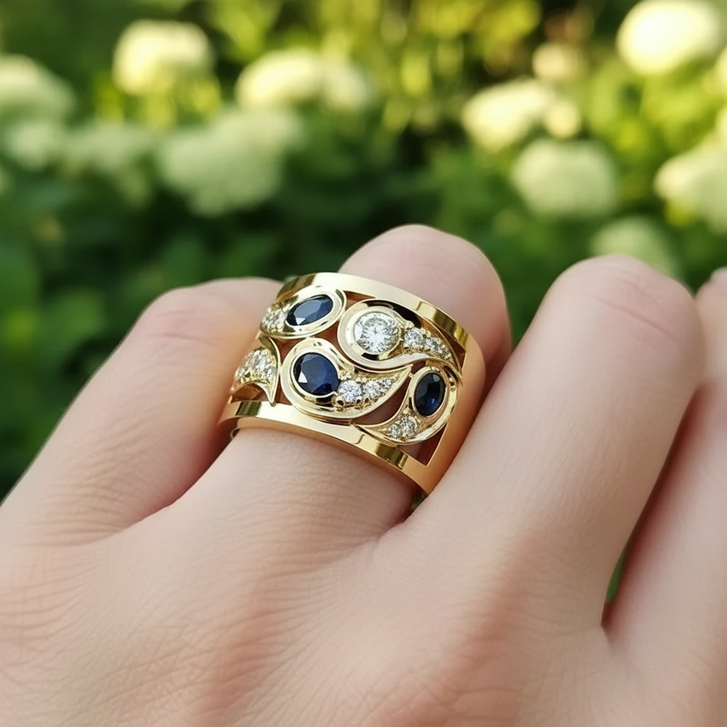 Ringschmuck Mit Kristallen - ShimmerRing 