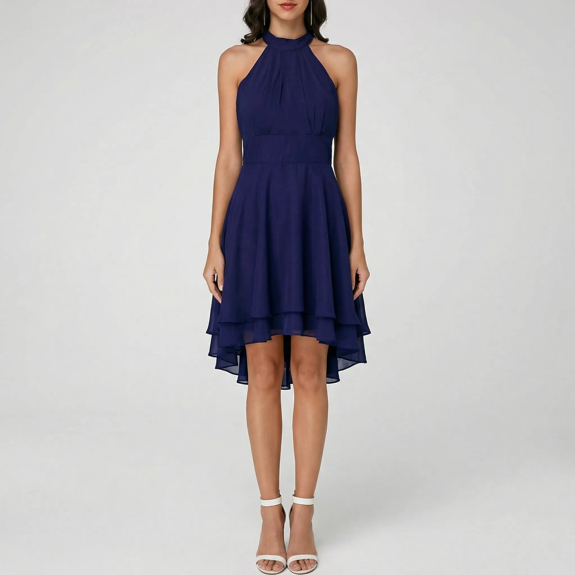Romantisches Abendkleid Mit Volants - Jessie
