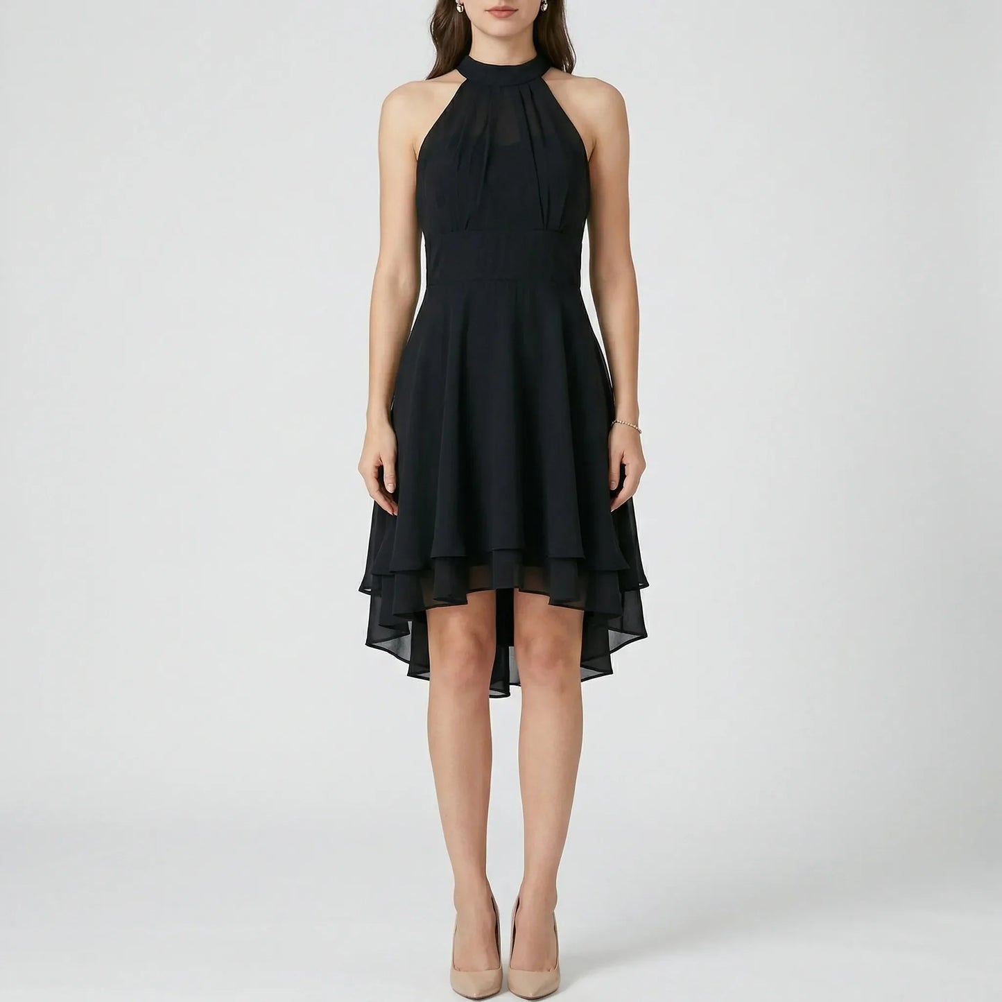Romantisches Abendkleid Mit Volants - Jessie
