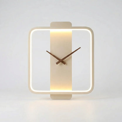 Ronde Wandklok Met Warm Verlichtingsring - Glowround