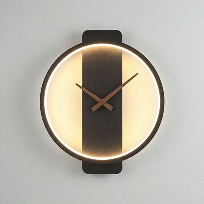 Ronde Wandklok Met Warm Verlichtingsring - Glowround