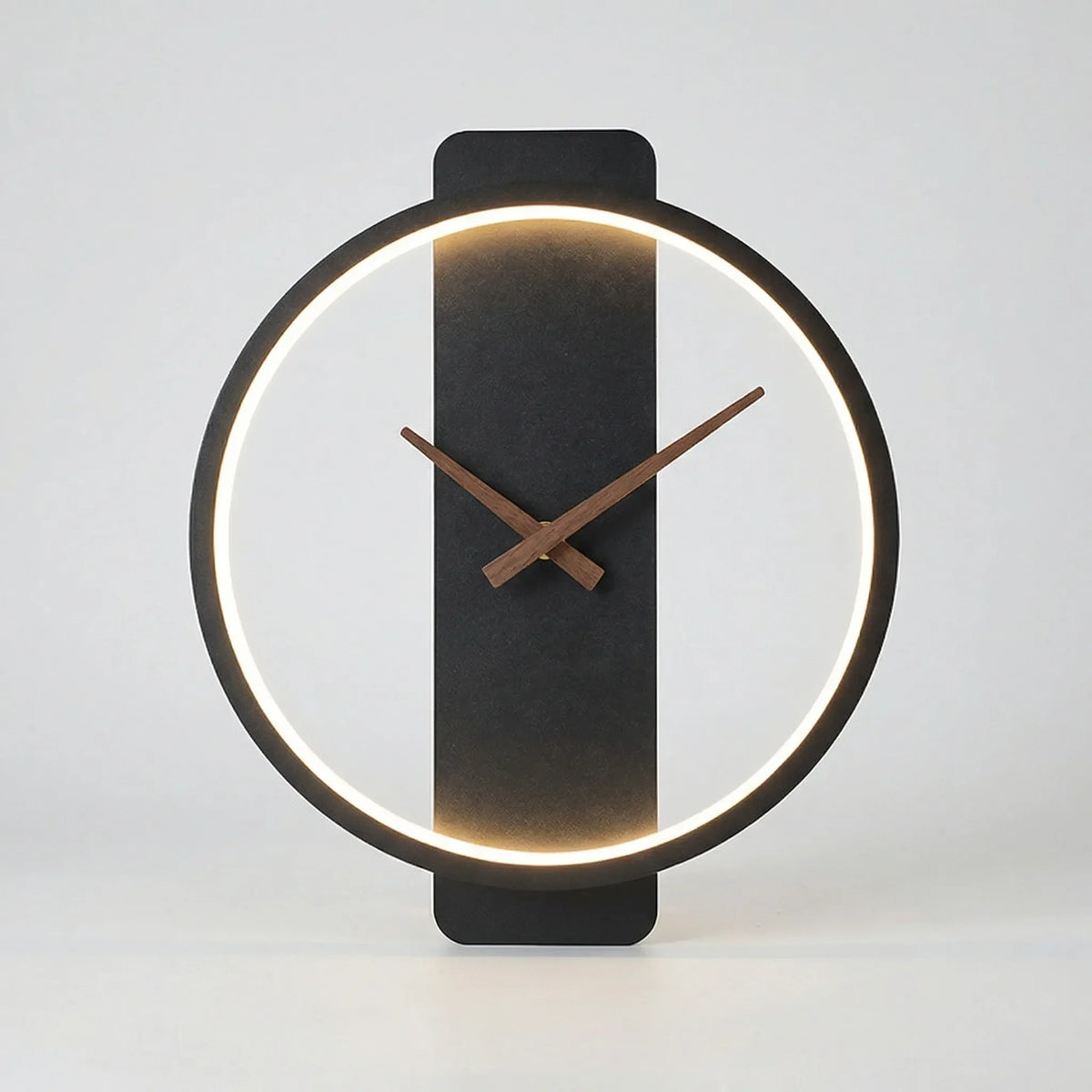 Ronde Wandklok Met Warm Verlichtingsring - Glowround