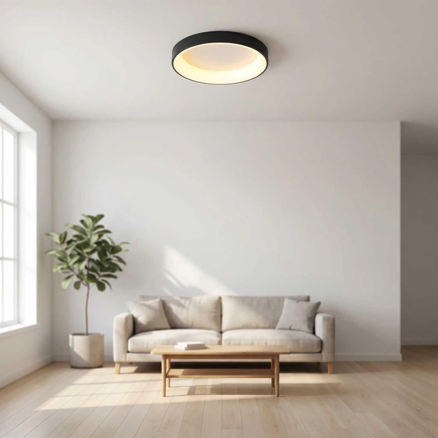 Round Flush-Mount LED Ceiling Light -  Ceilux