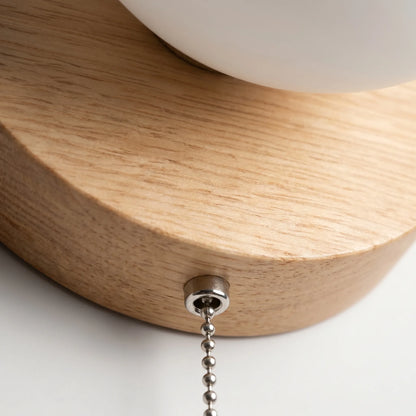 Round Globe Wall Sconce With Pull Cord -  Lumisphere