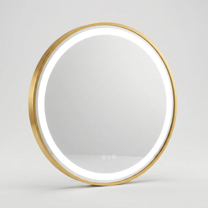 Round Illuminated Wall Mirror -  Luminique