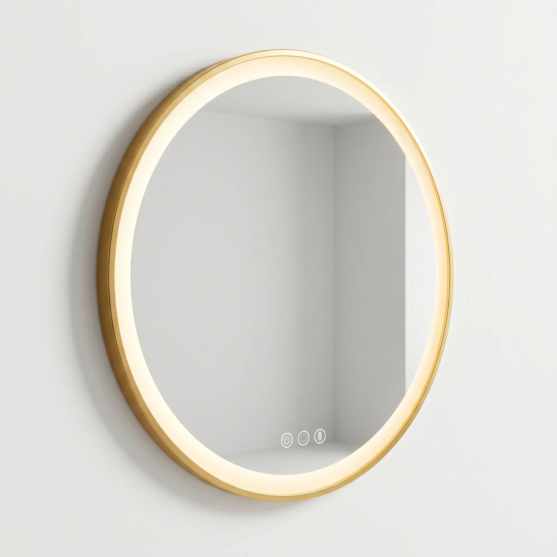 Round Illuminated Wall Mirror -  Luminique