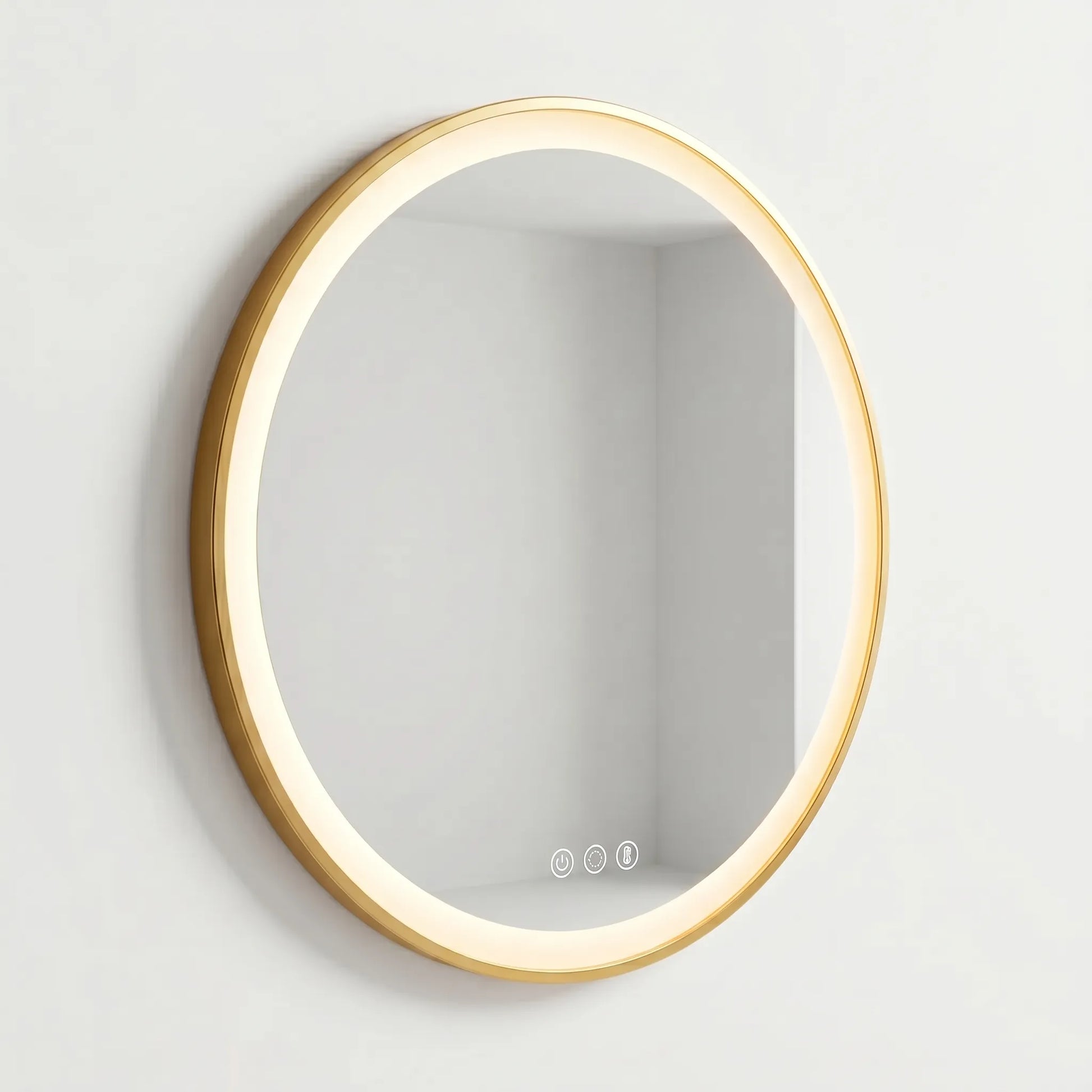 Round Illuminated Wall Mirror -  Luminique