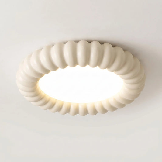Round Ripple-Edge Flush Ceiling Light -  Ripplume