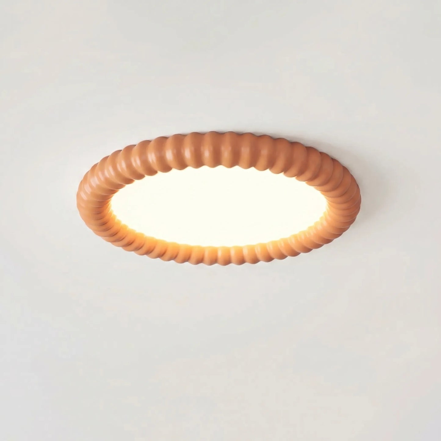 Round Ripple-Edge Flush Ceiling Light -  Ripplume