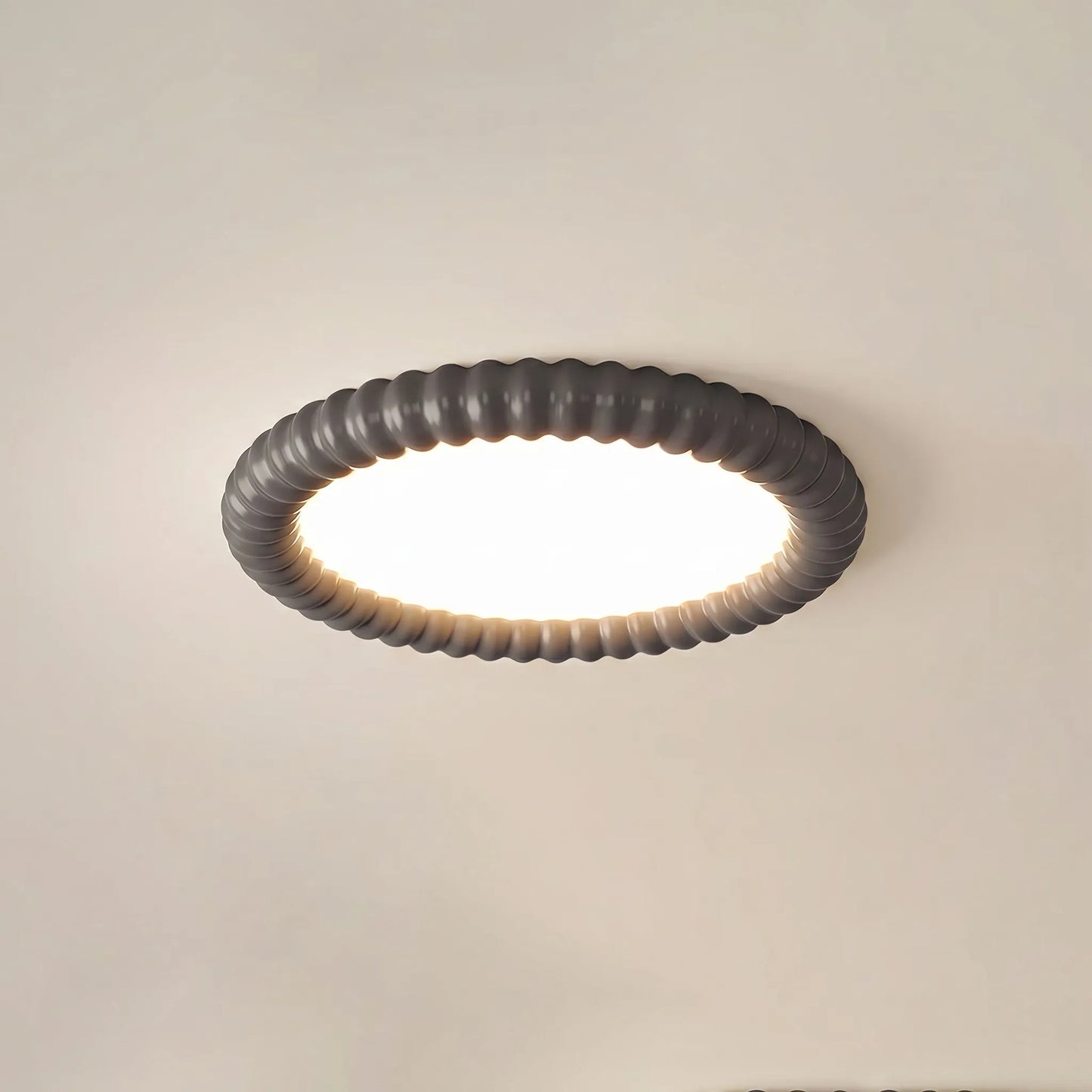 Round Ripple-Edge Flush Ceiling Light -  Ripplume