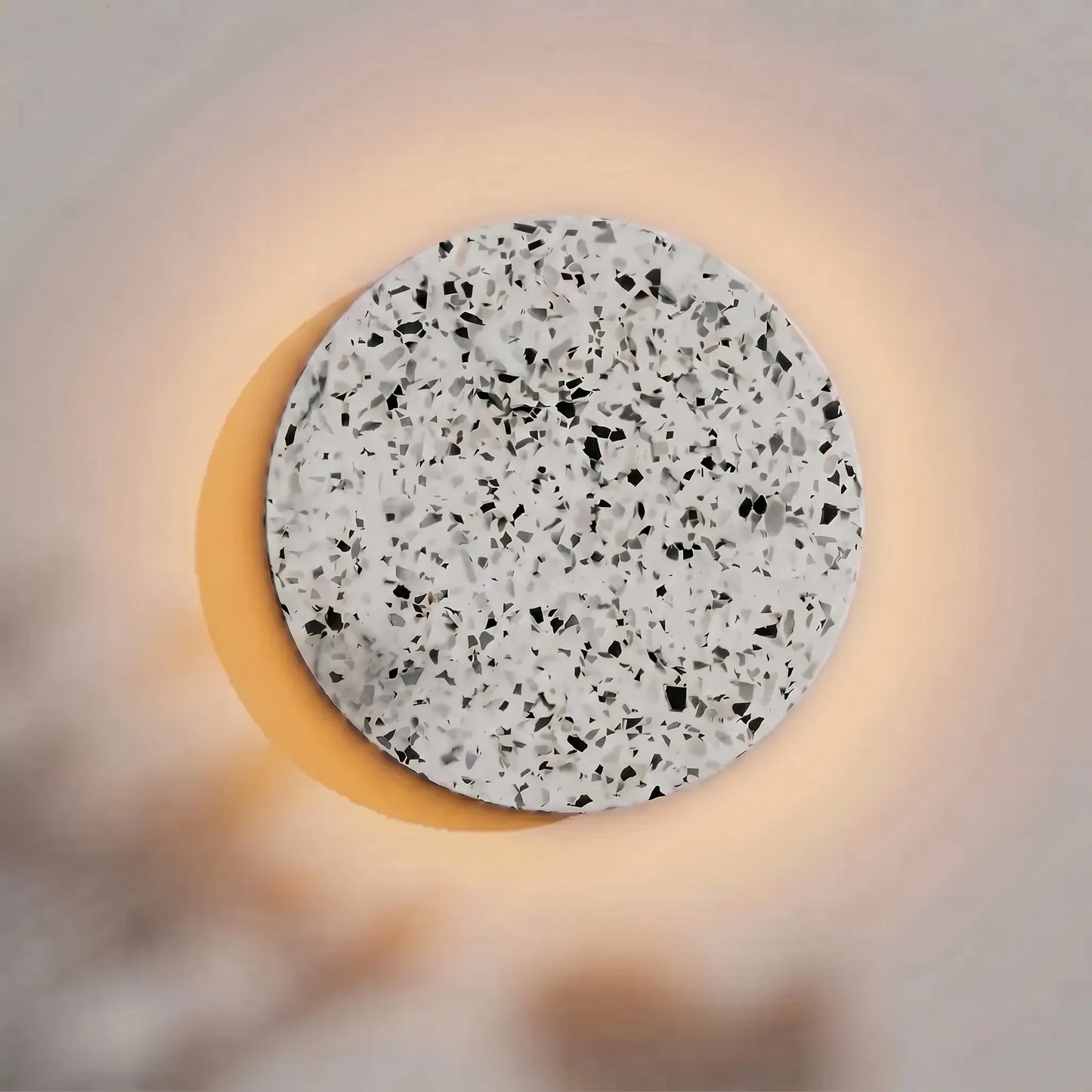 Round Terrazzo Wall Light With LED Backlight -  Terrazivo