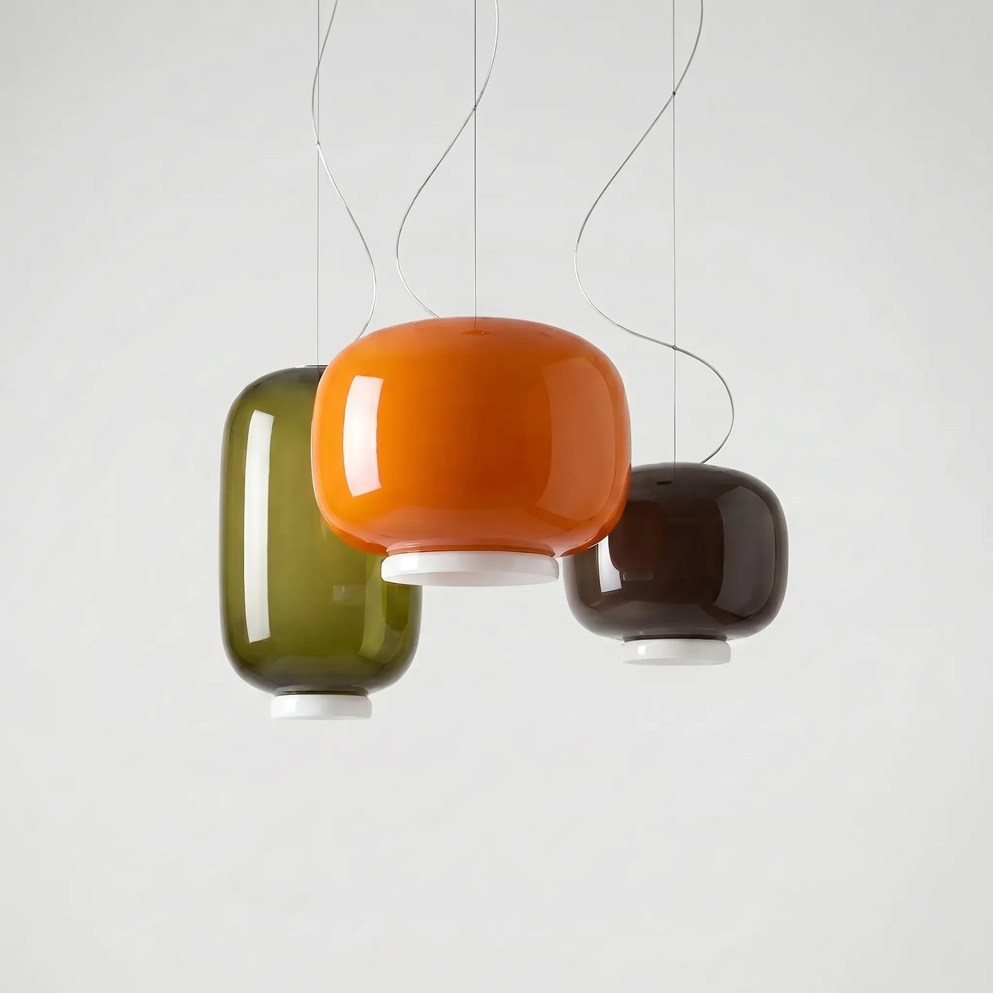 Rounded Glass Pendant Ceiling Lamp -  Glowdome